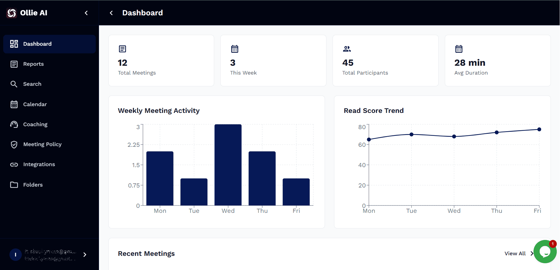 TryOllie — Enterprise AI Meeting Assistant screenshot 3