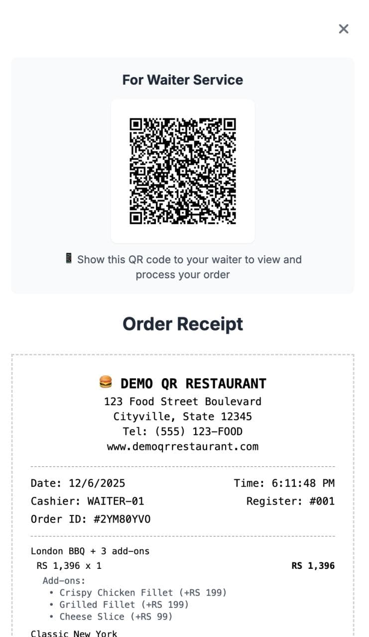 QR Menu — Contactless Restaurant Ordering screenshot 4
