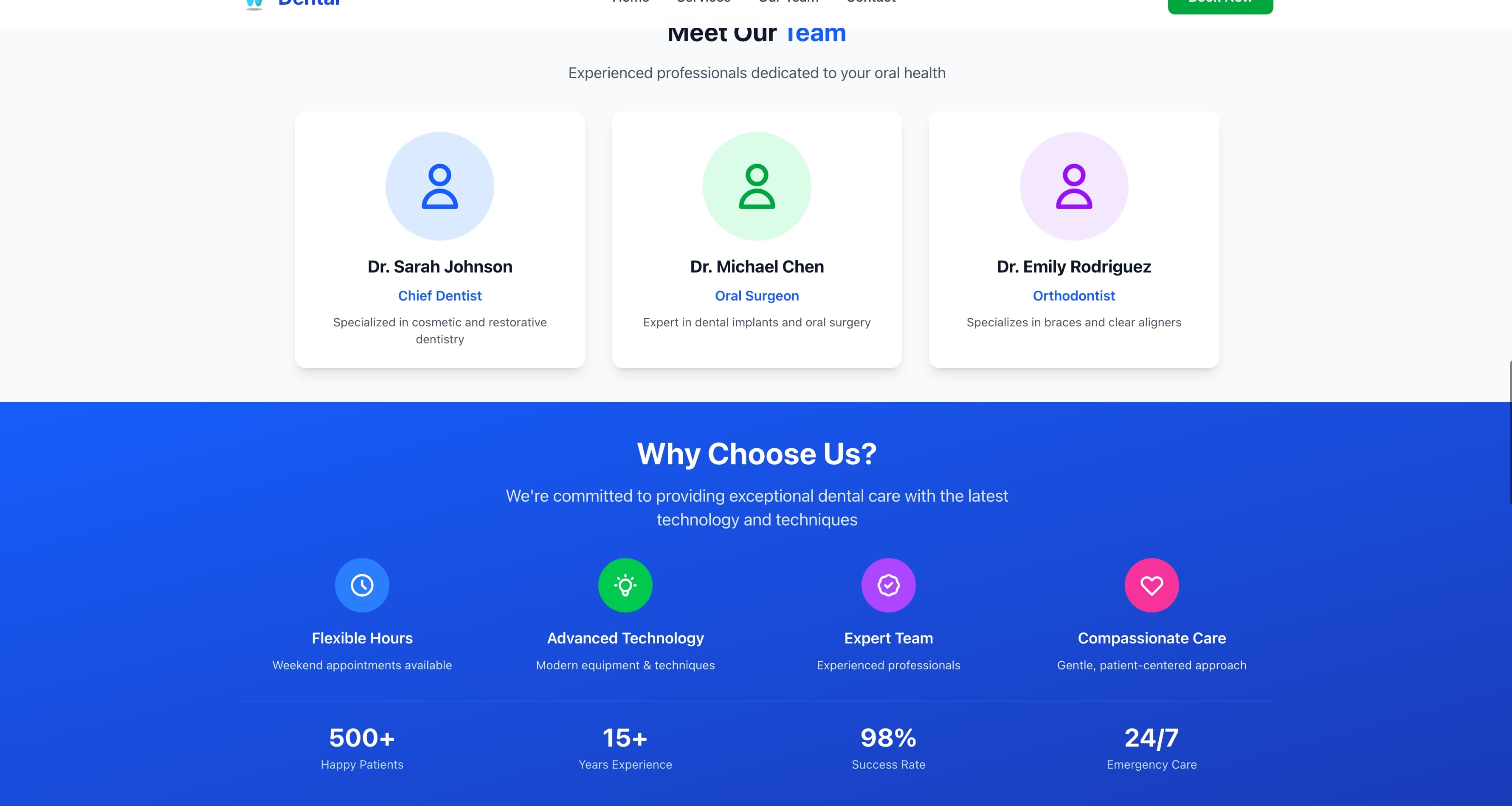 Flowpath Dental Demo — Practice Website screenshot 2